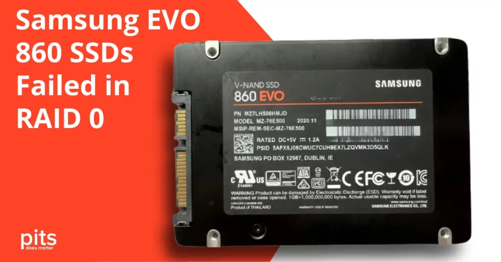 Samsung EVO 860 SSDs Failed in RAID 0