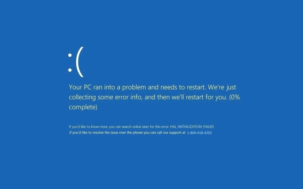 Blue Screen of Death Windows 10