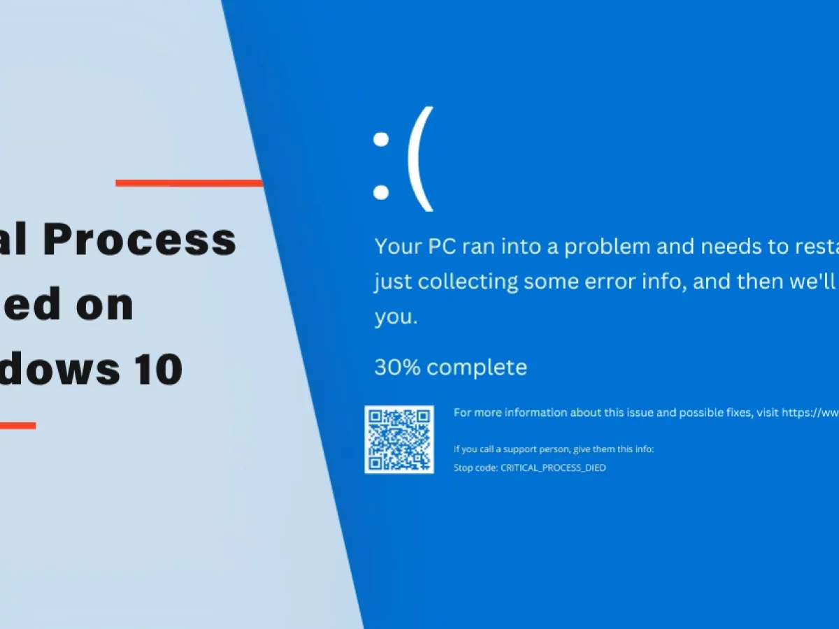 Windows 10 critical process died решение проблемы