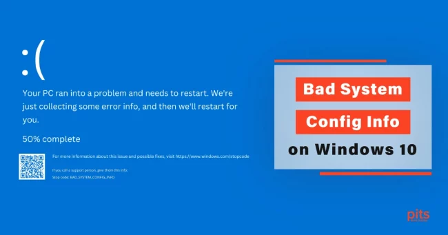 Bad System Config Info on Windows 10